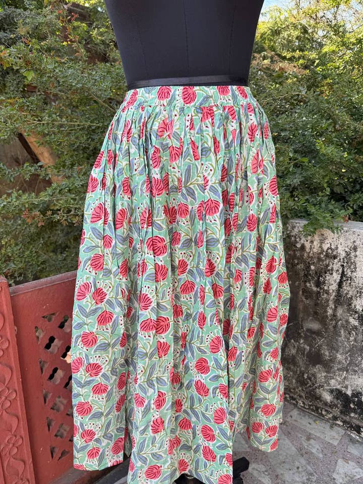 100% Cotton Skirt Hippie Stylish Summer & Beach Wear Skirts for wholesale by Bhawana Handicrafts