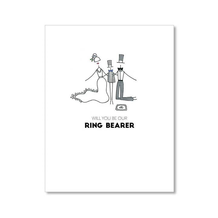 "RING BEARER" WEDDING CARD for wholesale by LO in LONDON®