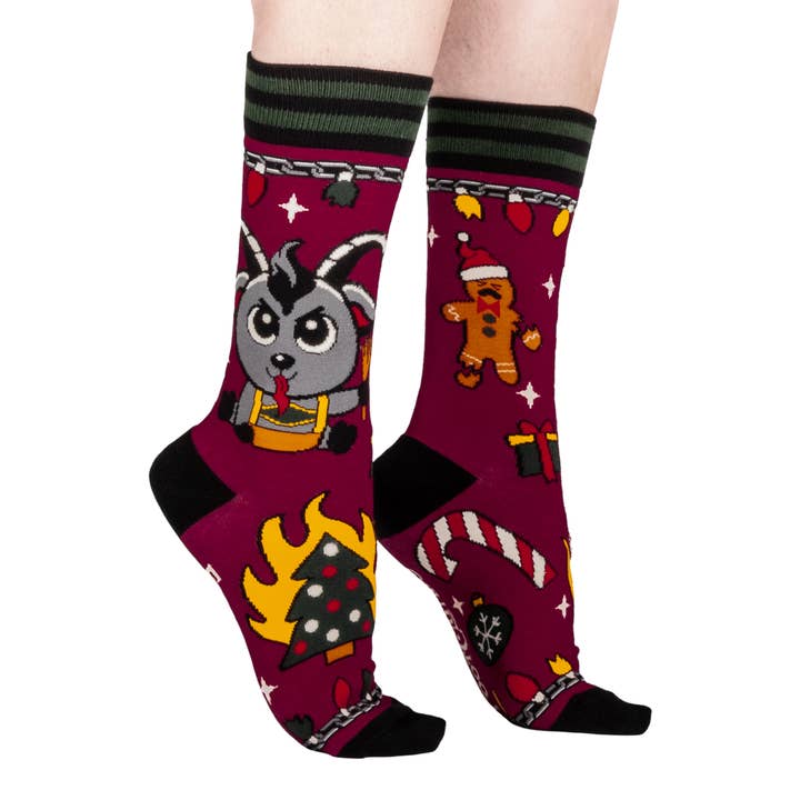 FootClothes LLC - Wholesale Socks - Unisex - Kwampus Holiday Crew Socks