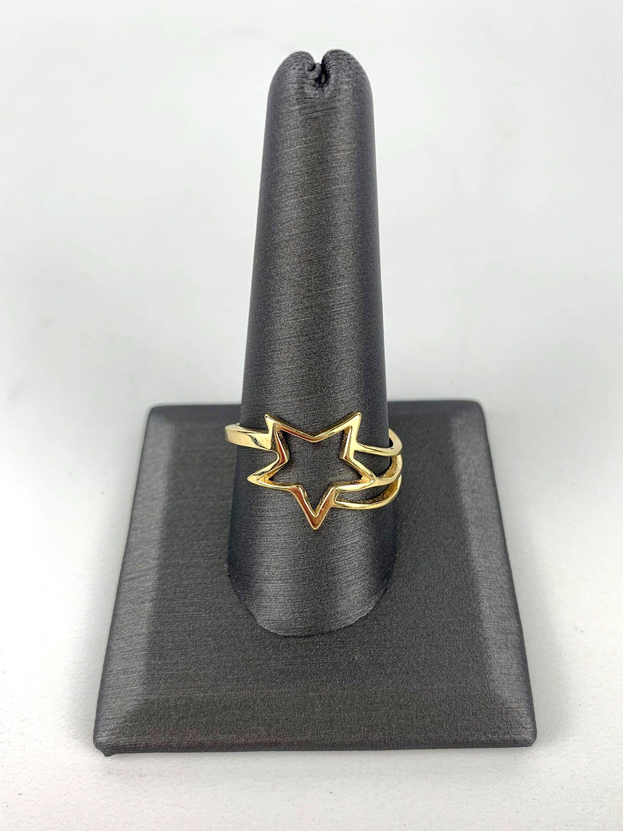 DIJU Jewelry – wholesale  – Adjustable 18k Gold Filled Rings Featuring Designs Parallel, Crown and Star Wholesale Jewelry Supplies8