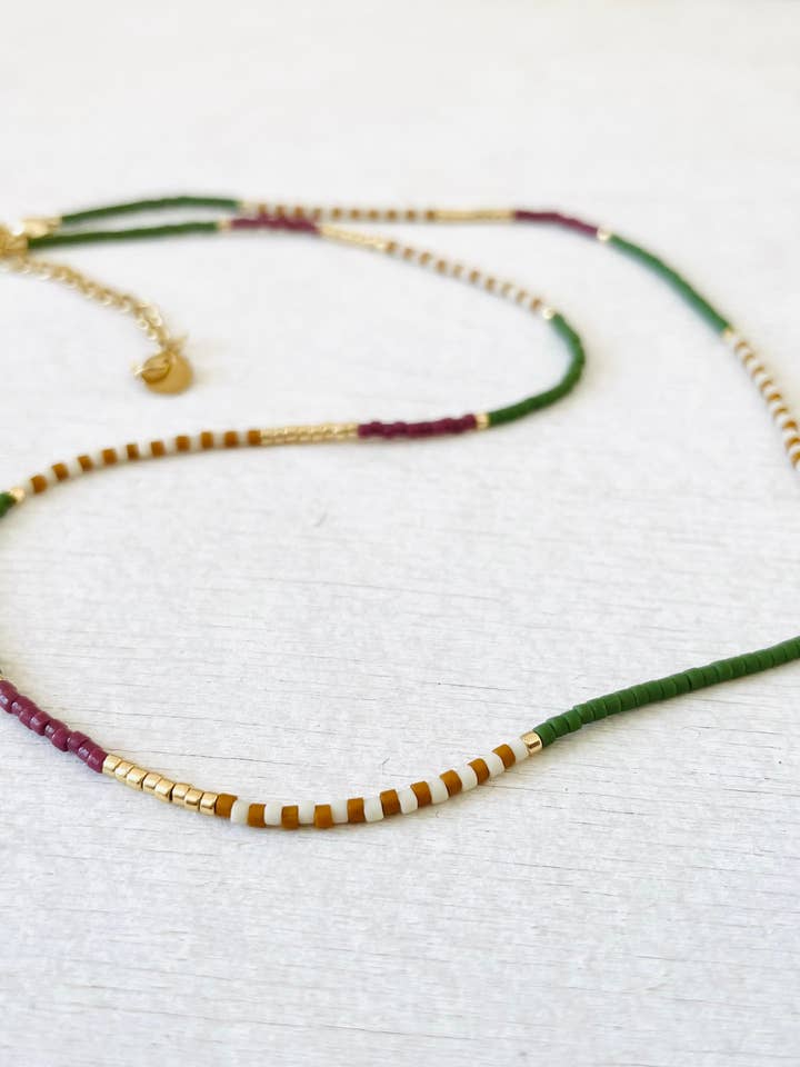 Pärlhalsband, halsband rostfritt stål, choker C048 för wholesale av Atelline