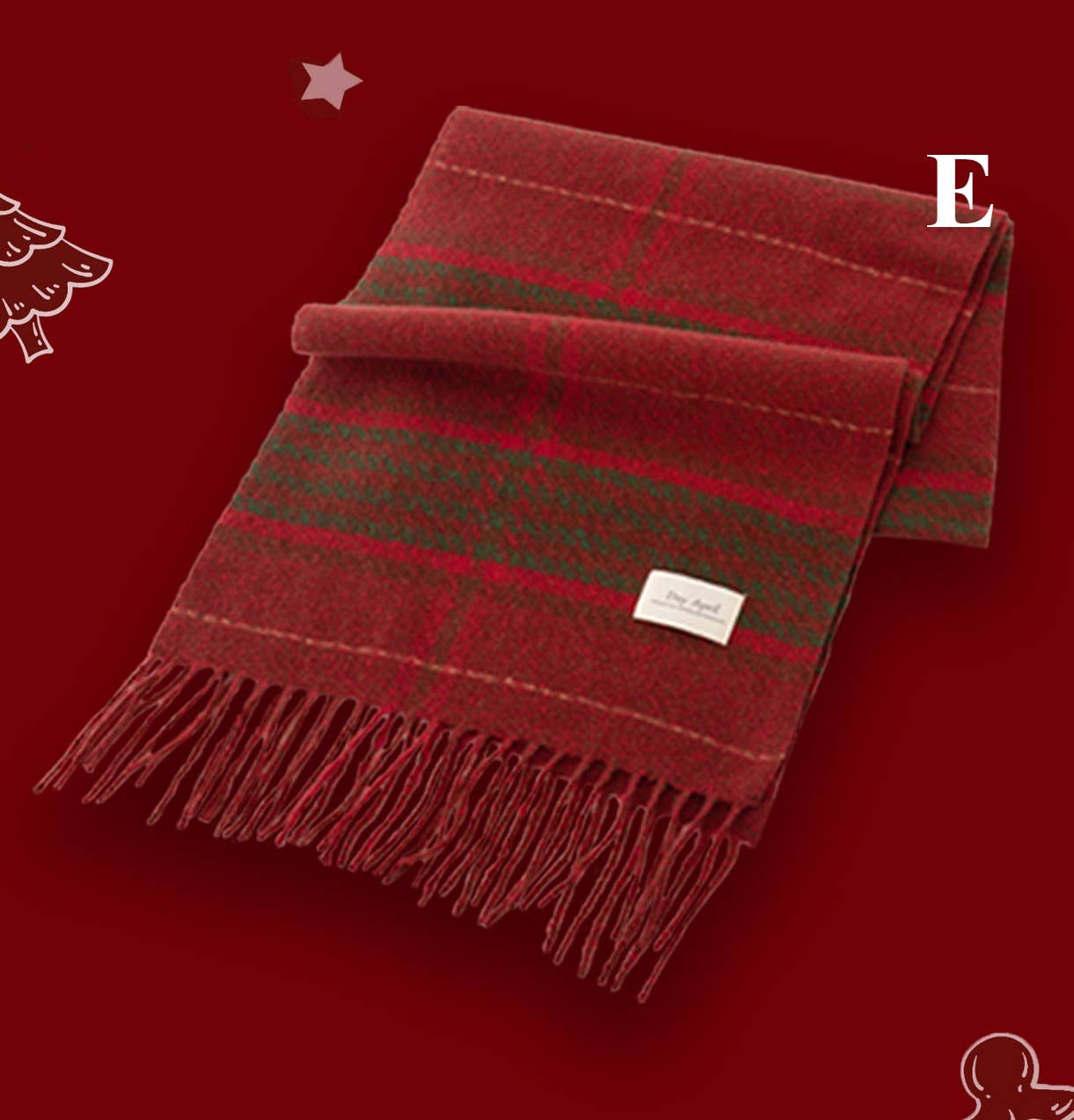 Sweetkama - Wholesale Scarf - Women's - Ladies Merry Christmas Plaid Daily Scarf SKAS41984