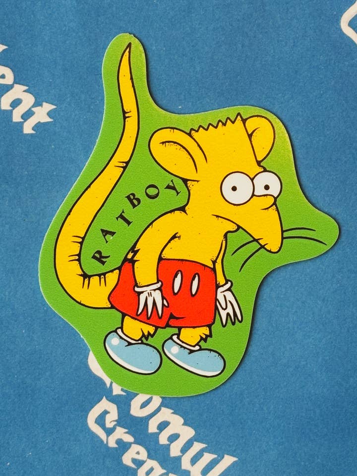 Ratboy // Pegatina para venta al por mayor de Cromulent Creative
