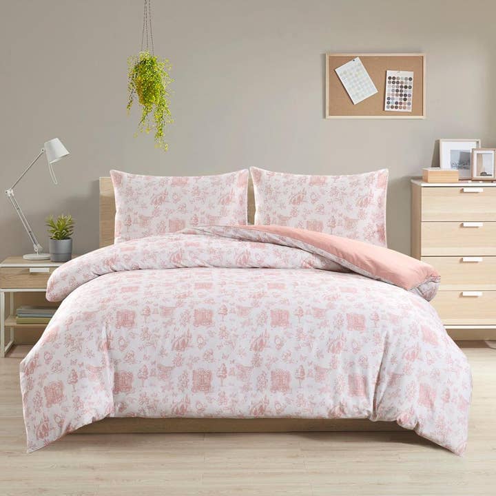Petite Belle Toile Safra Duvet Set- Rose Pink for wholesale by Petite Belle Bebe