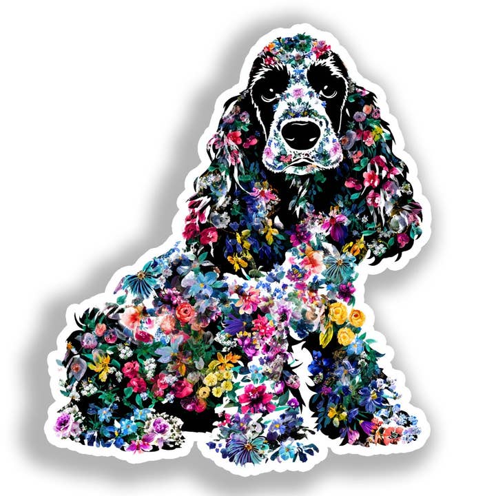 Cocker Spaniel Hond Sticker # A018792 voor wholesale door Yoonek Graphics