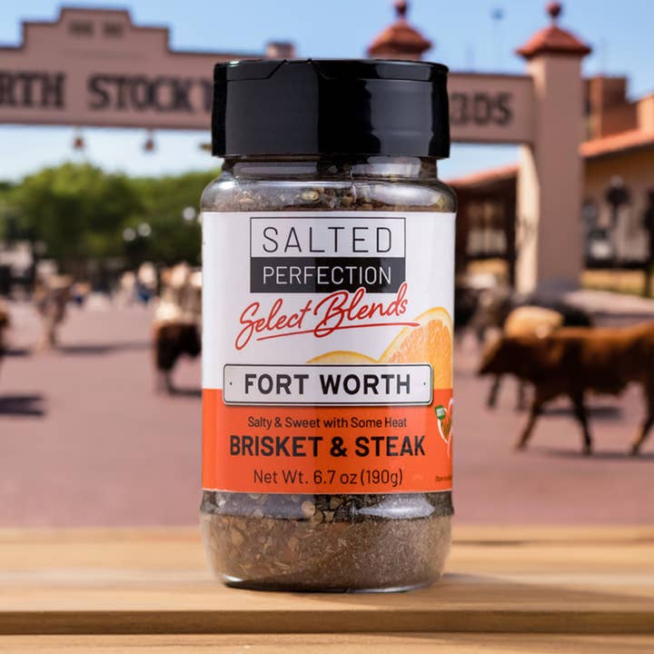Fort Worth Brisket og bøf krydderiblanding & rub for engroshandel hos Salted Perfection