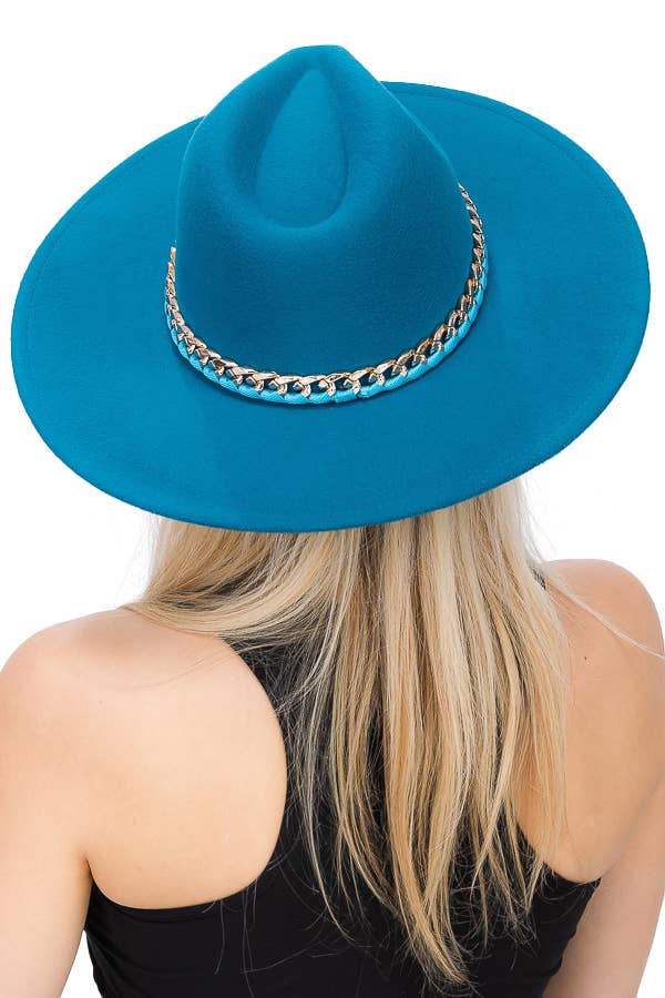 Cap Zone – Fedora - Mulher por atacado – Chapéu Monocromático Revelado Corrente Cubana Larga Feltro Chapéu15