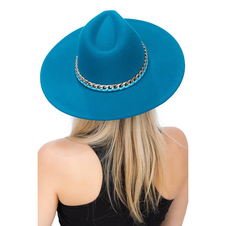 Cap Zone – Fedora - Mulher por atacado – Chapéu Monocromático Revelado Corrente Cubana Larga Feltro Chapéu15