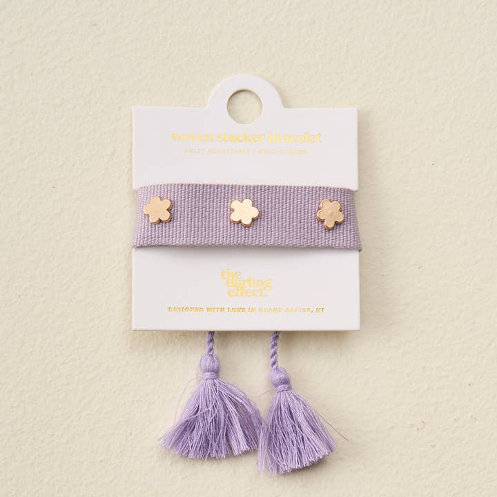 Woven Stacker Bracelet-Periwinkle for wholesale by The Darling Effect