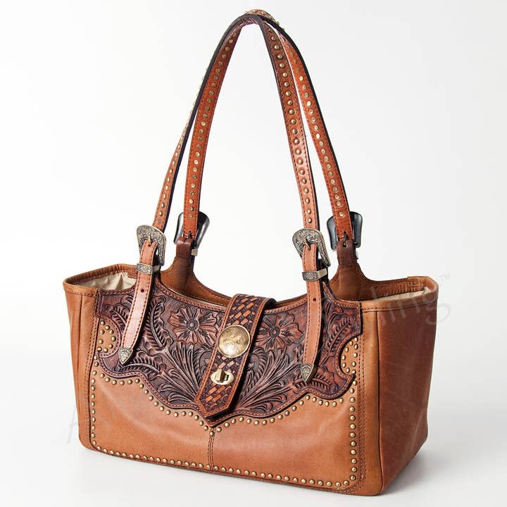 LC-ADBGI169A Tote Genuine Western Leather Women Bag for wholesale by LS Western