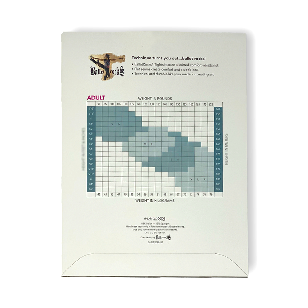 Rosa BALLET ROCKS® Vuxen Mesh sömmade rosa konvertibla tights fodral/3 enheter för wholesale på Faire1