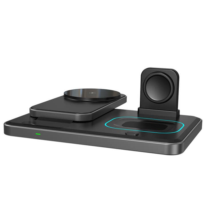 LAX Gadgets - Wholesale Charger - Flat Folding 3-in-1 Fast Wireless Charger -Retail Packaging20