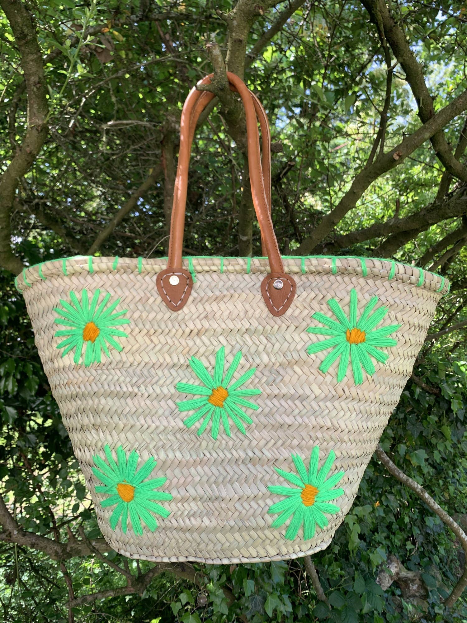 DarKech - Wholesale Beach bag - Flowers Market basket STRAW BAG Handmade, French Market4