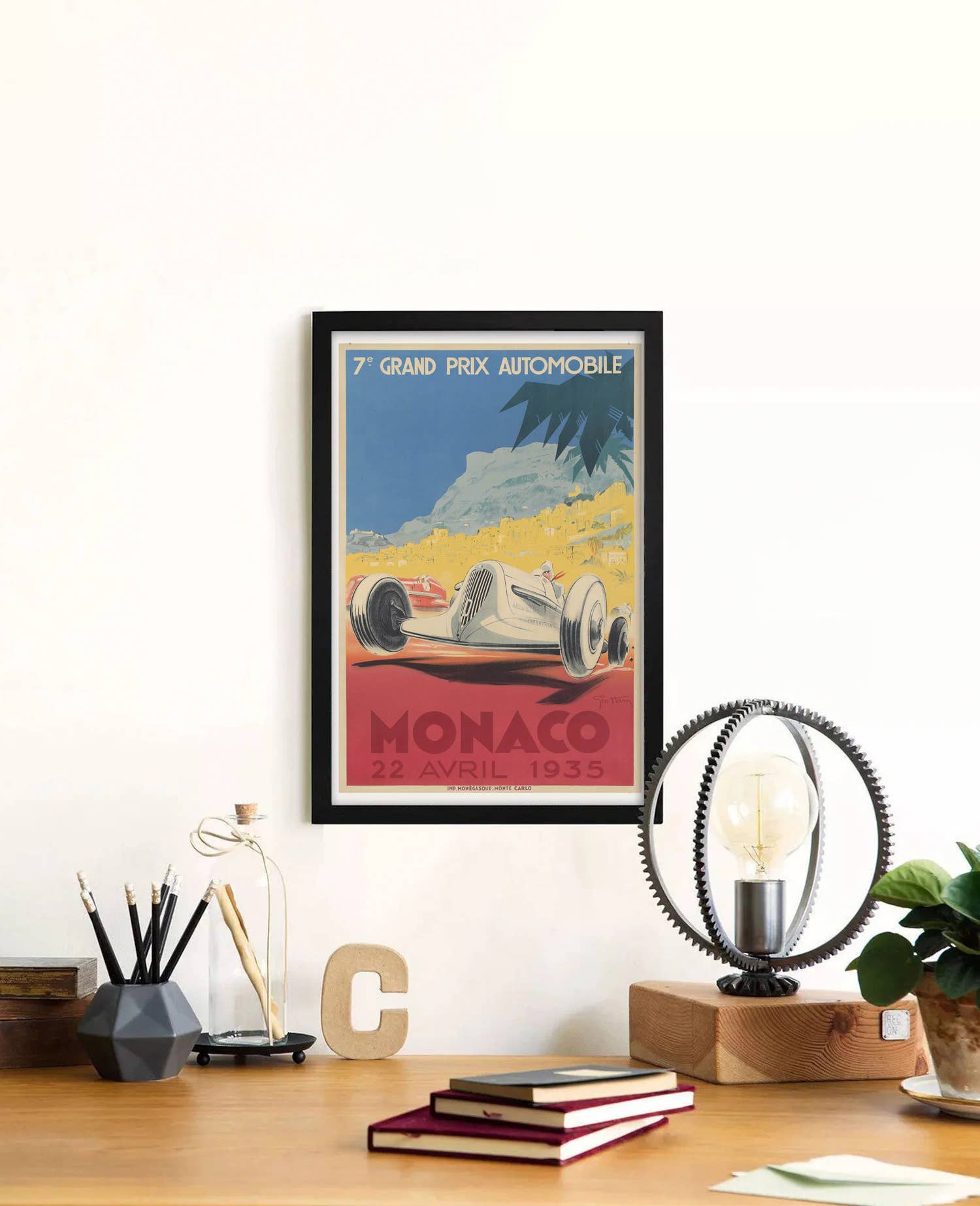 The Curious Desk - Wholesale Poster - Monaco Grand Prix Automobile Race Poster 1935 Travel Poster2
