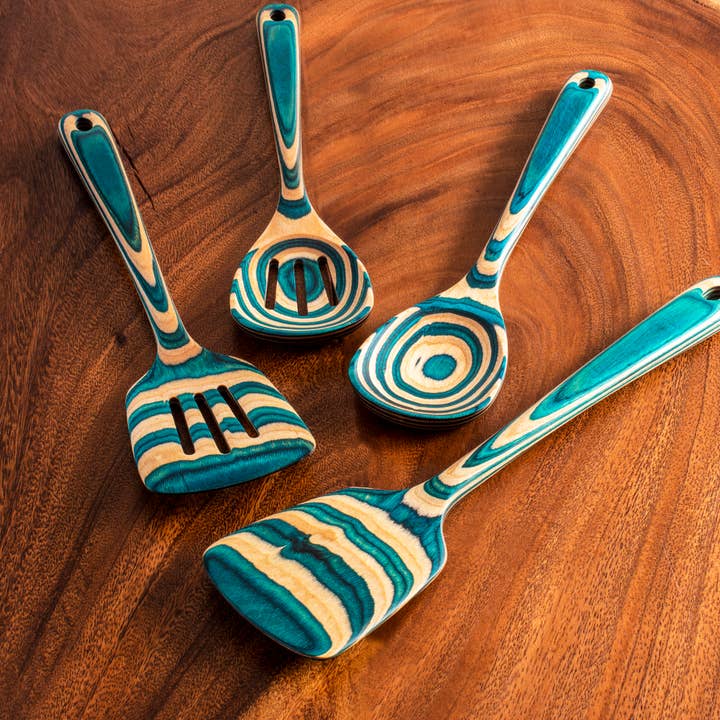 Totally Bamboo - Wholesale Kitchen Utensil Set - Baltique® Mykonos 4-Piece Colorful Kitchen Gift Set4