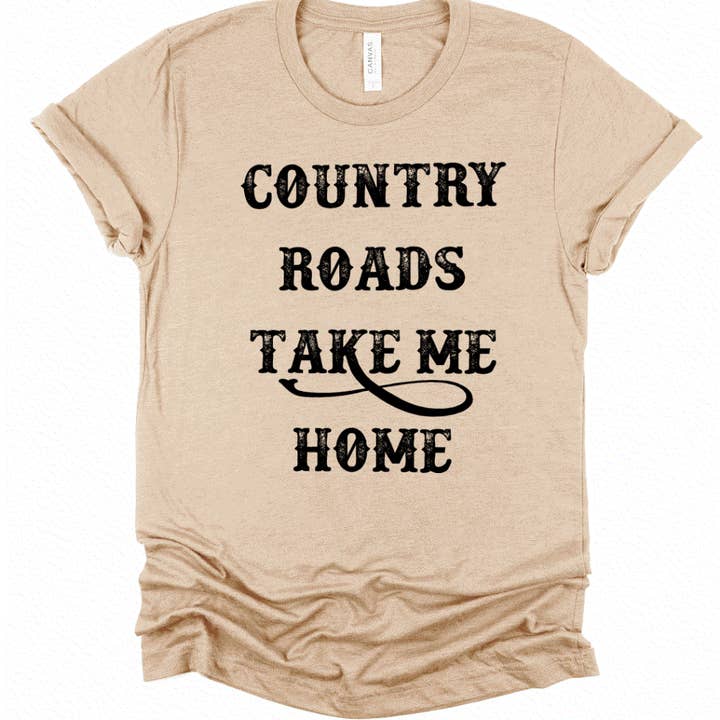 T-shirt graphique Country Roads Take Me Home pour la vente par McCarty Branch Company