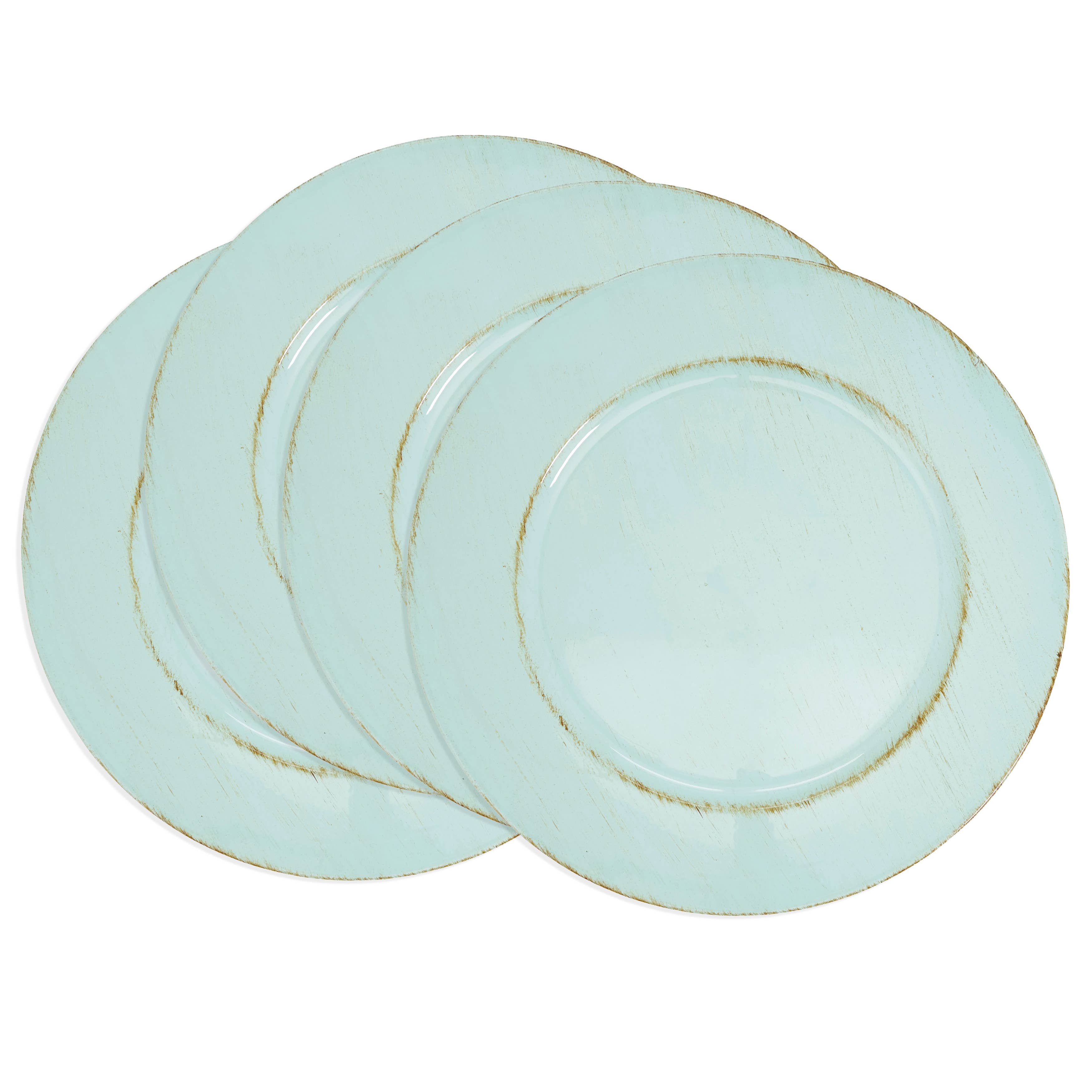 Saro Lifestyle - Wholesale Charger Plate - Vintage-Inspired Distressed Charger Plate2