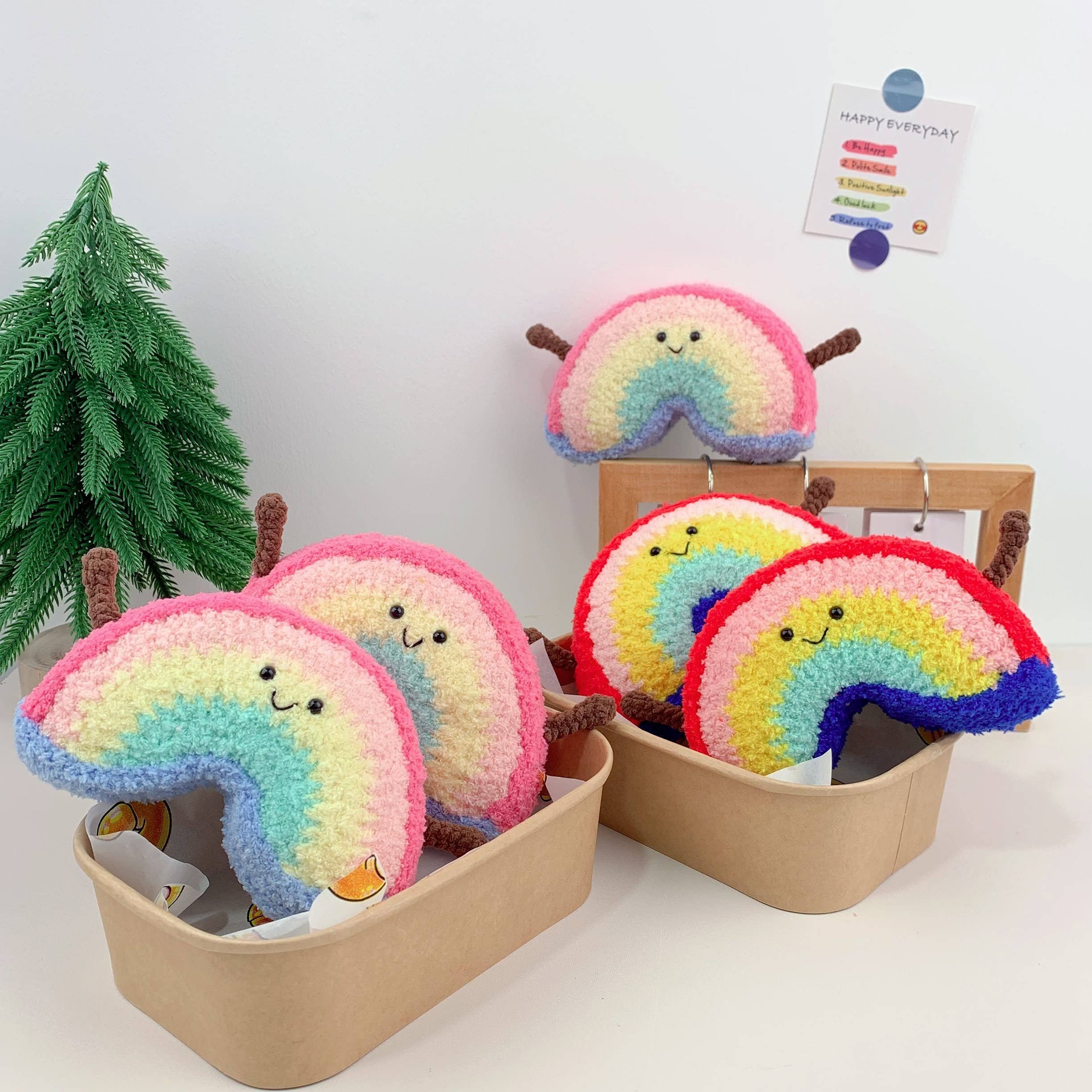 Lilyrosy（Duty free) - Vente Poupée – enfant - Peluches au crochet inspirées de Jellycat - Soleil, Nuage, Lune, Étoile11