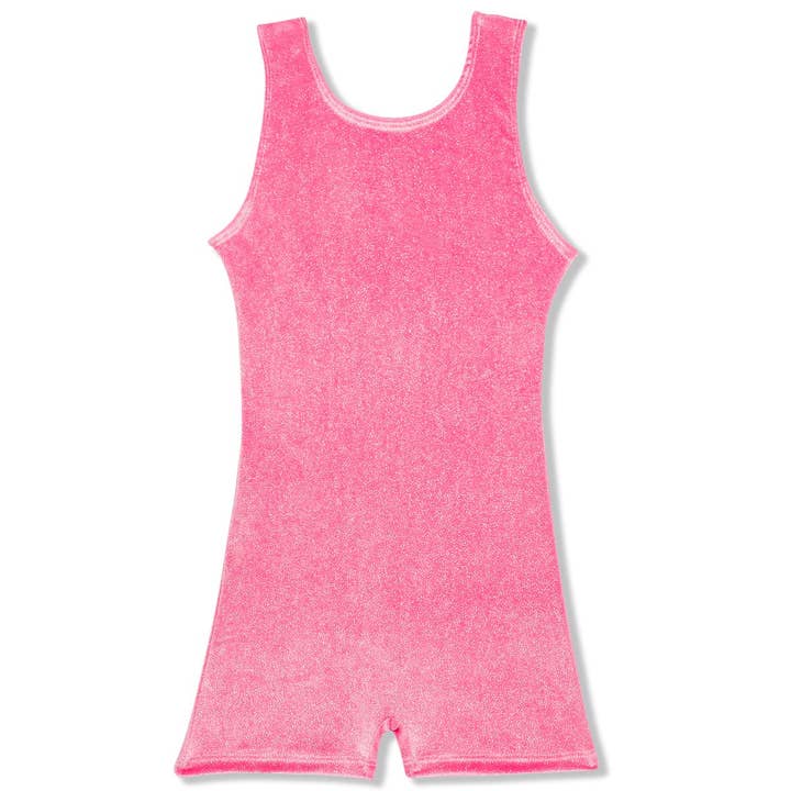 Tinkly Pink Velvet Playsuit for wholesale by Girl Power Sport