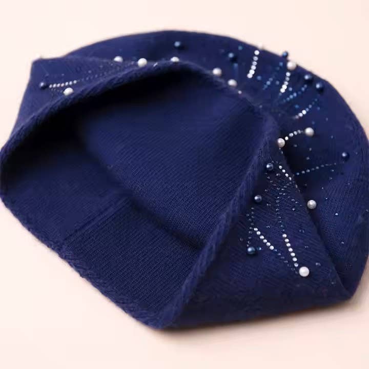 The Pathz - Hats, Bags & Lifestyle - Wholesale Beanie - Women's - Sparkling Beads & Jewel Beanie3