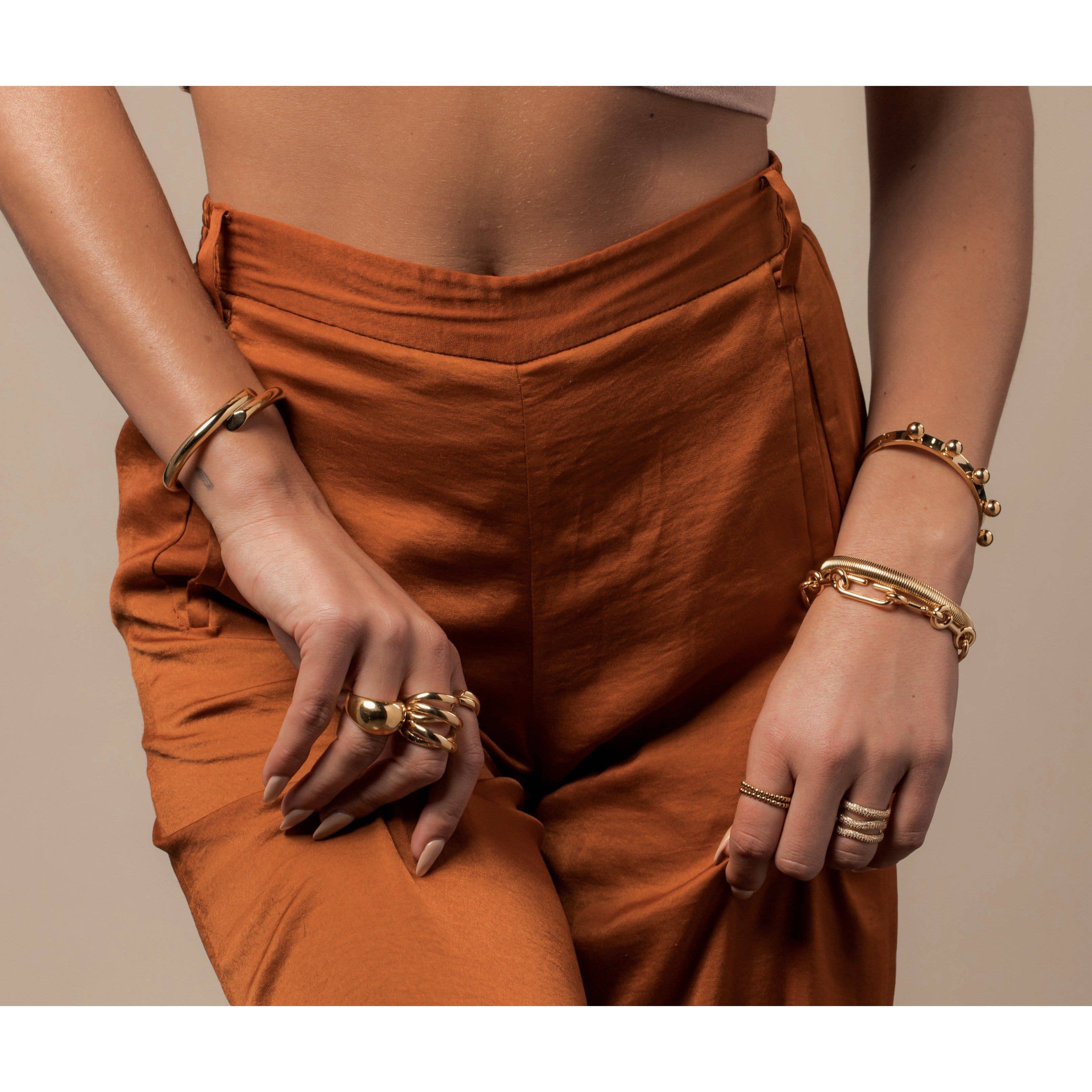 Gold Mason Dome Ring for wholesale on Faire8