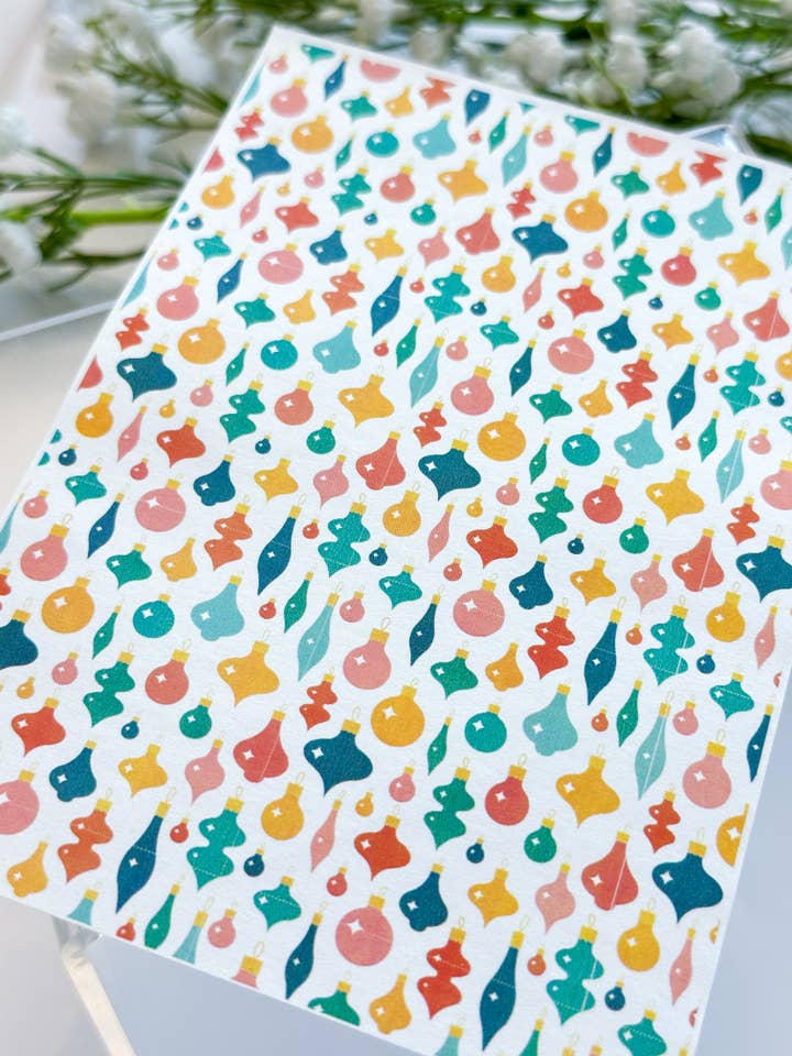 Transfer Paper 428 Christmas Tree Ornaments #2 | Image Water Transfer for wholesale by Tera Clay