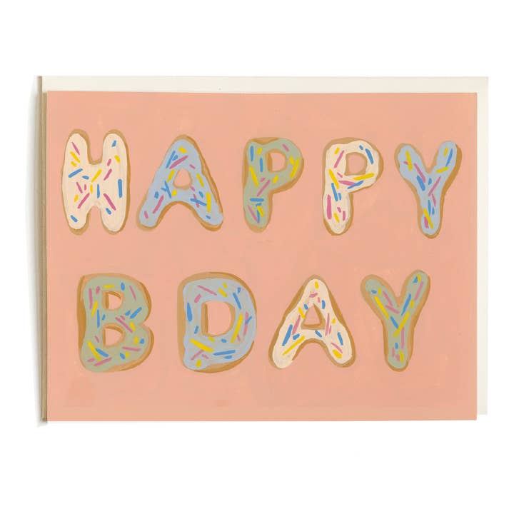Donut-Geburtstags-Grußkarte für den Großhandel von Pen + Pillar