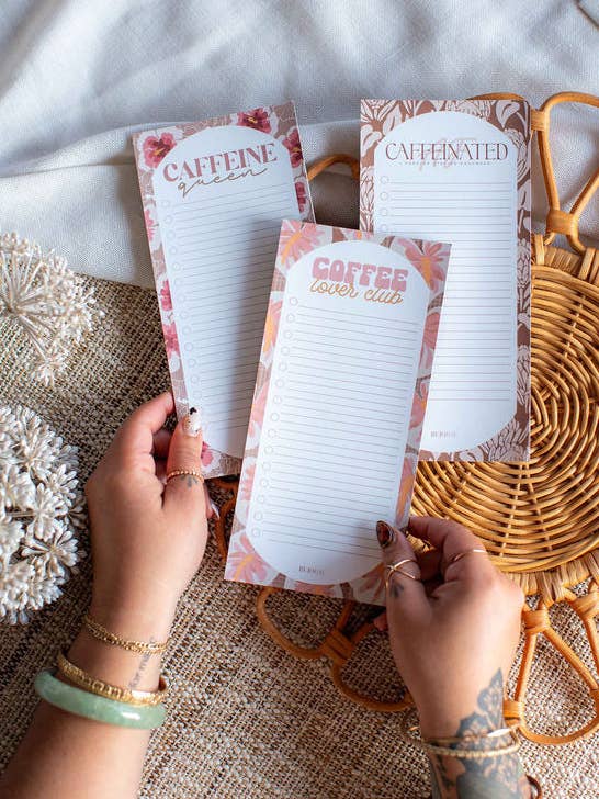 You, Me, & Coffee I To Do List Notepad PACK for wholesale by Bujo Bae