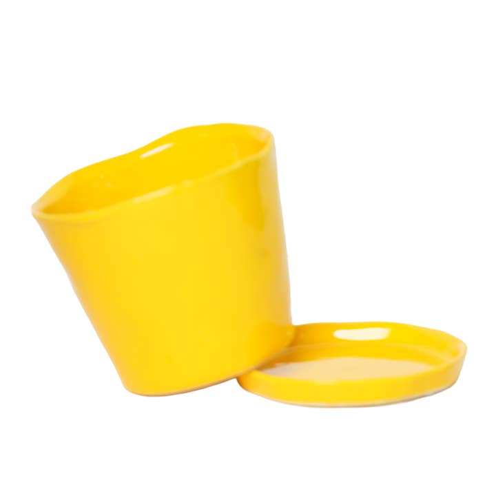 Chive - Wholesale Plant Pot - Tika Ceramic Pots With Saucer And Drainage Hole - 3"22