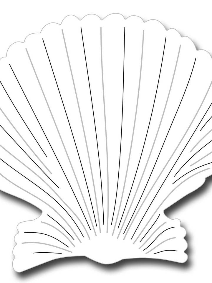 Matrice de précision Frantic Stamper - coquille Saint-Jacques 2 pour la vente par Ecstasy Crafts Distributing