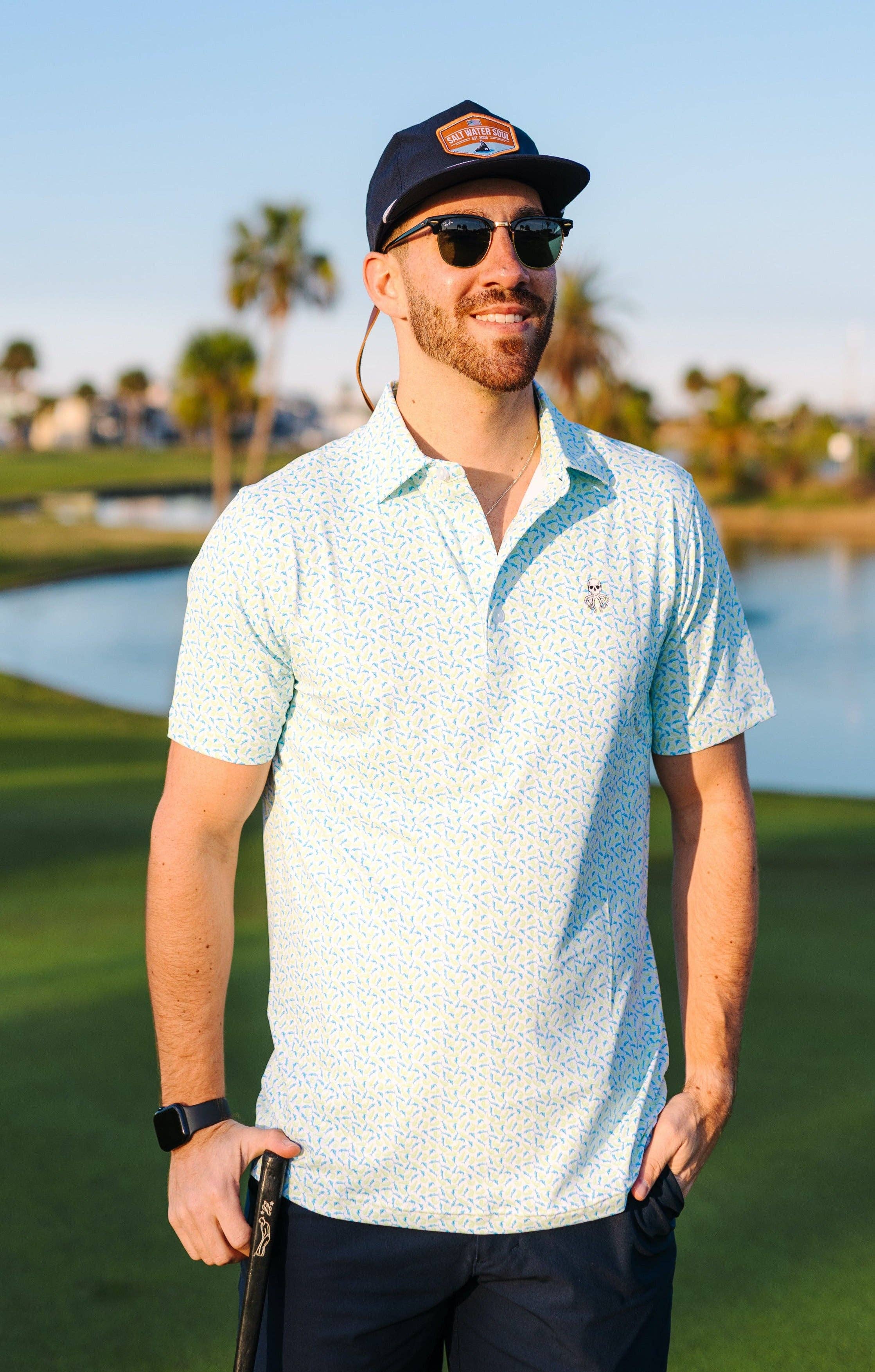 SALT WATER SOUL - Wholesale Polo - Men's - Mahi Mahi Marlin Polo0