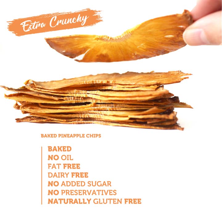 GOOD CHIPS by Paramo Snacks - Wholesale Chips - Baked Pineapple Healthy Crispy Chips 1oz