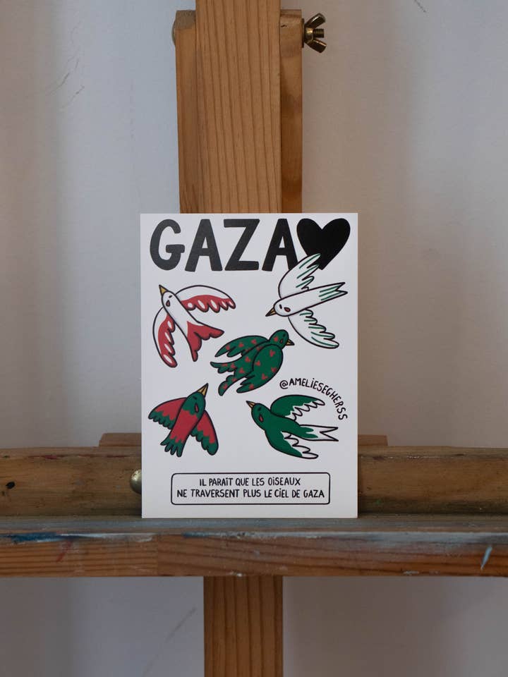 GAZA-karta - Fåglarna för wholesale av Amélie Seghers