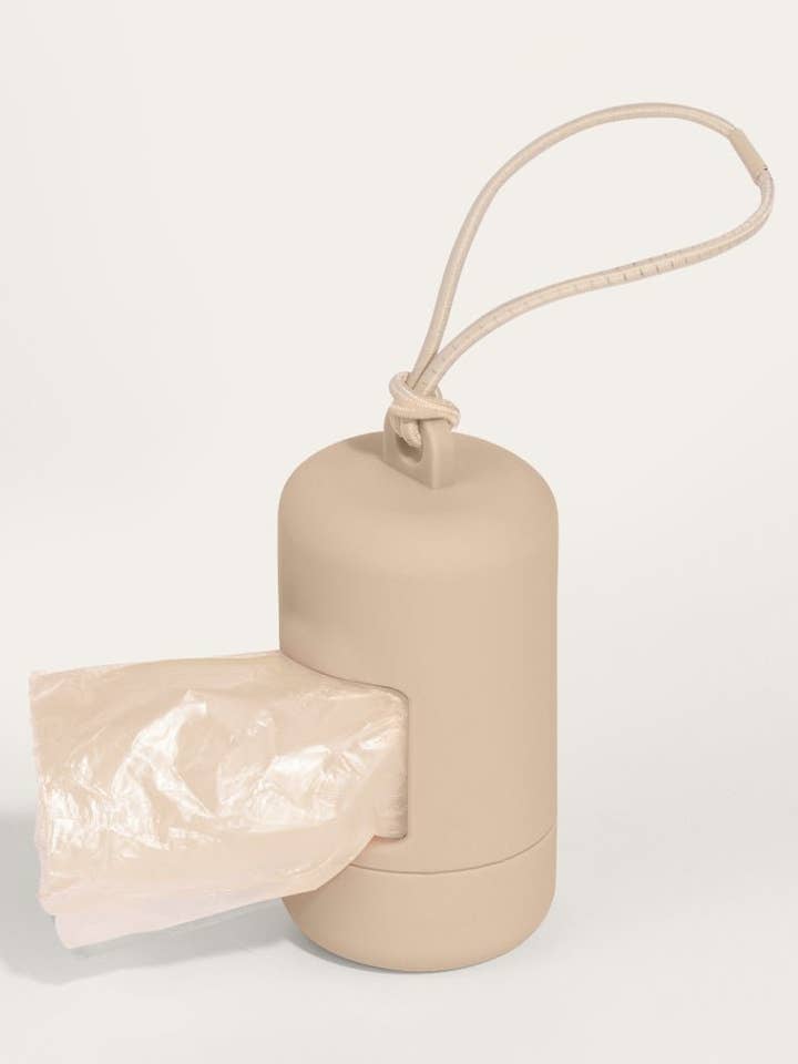 Wander! Poop Bag Pouch Latte for wholesale by FURRY MUSE