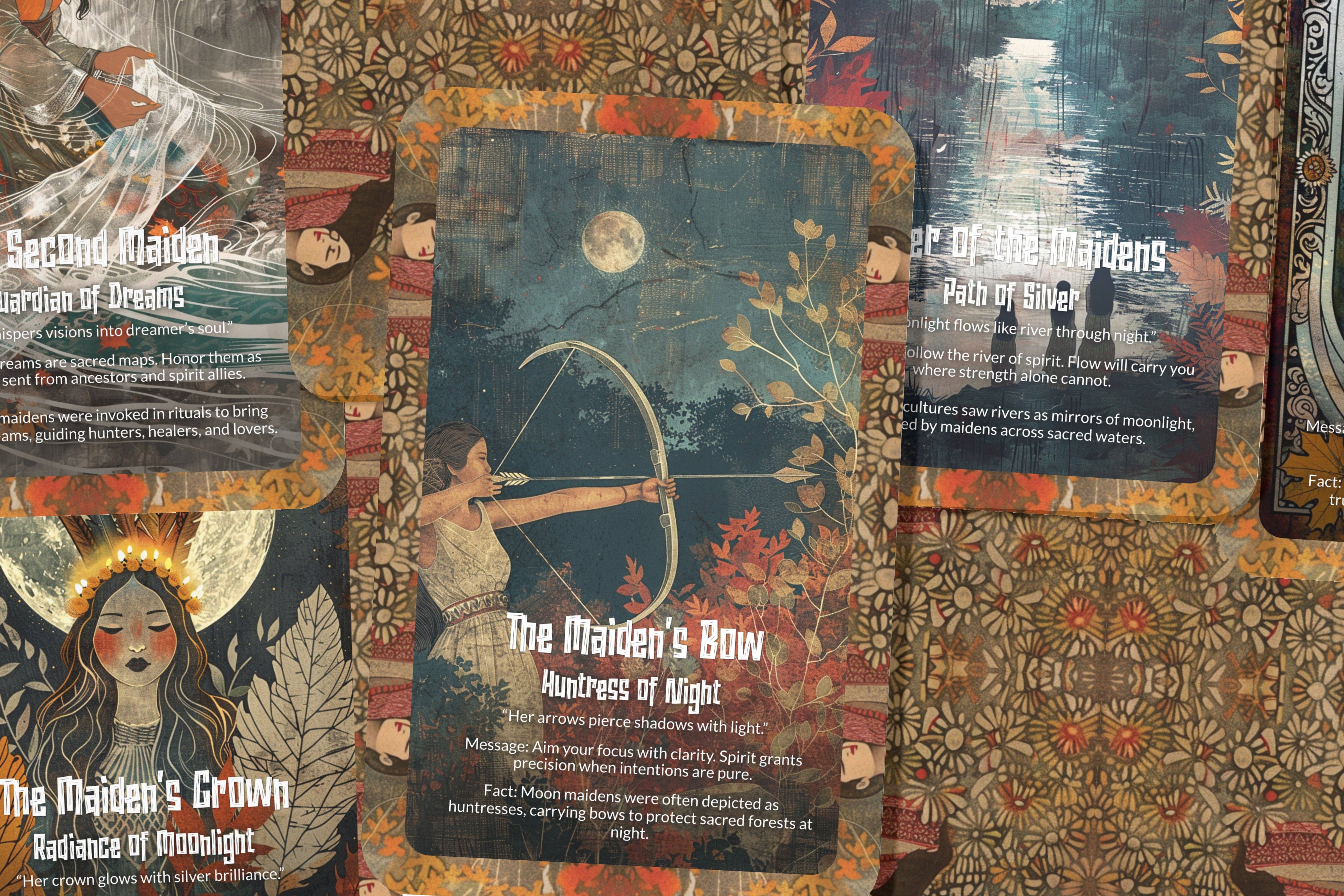 Ibiza Tarot USA - Wholesale Tarot Cards - Oracle of the Moon Maidens Lunar Spirit Deck – 22 Cards2