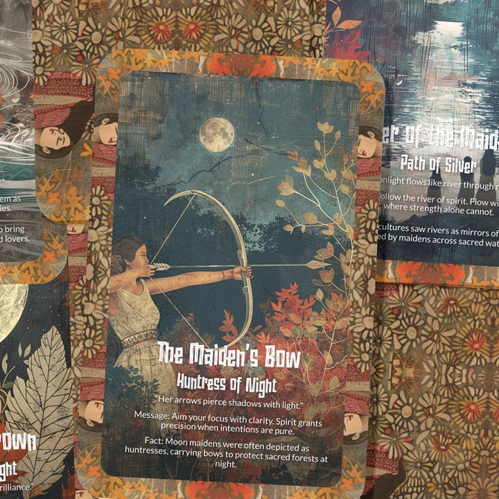 Ibiza Tarot USA - Wholesale Tarot Cards - Oracle of the Moon Maidens Lunar Spirit Deck – 22 Cards2