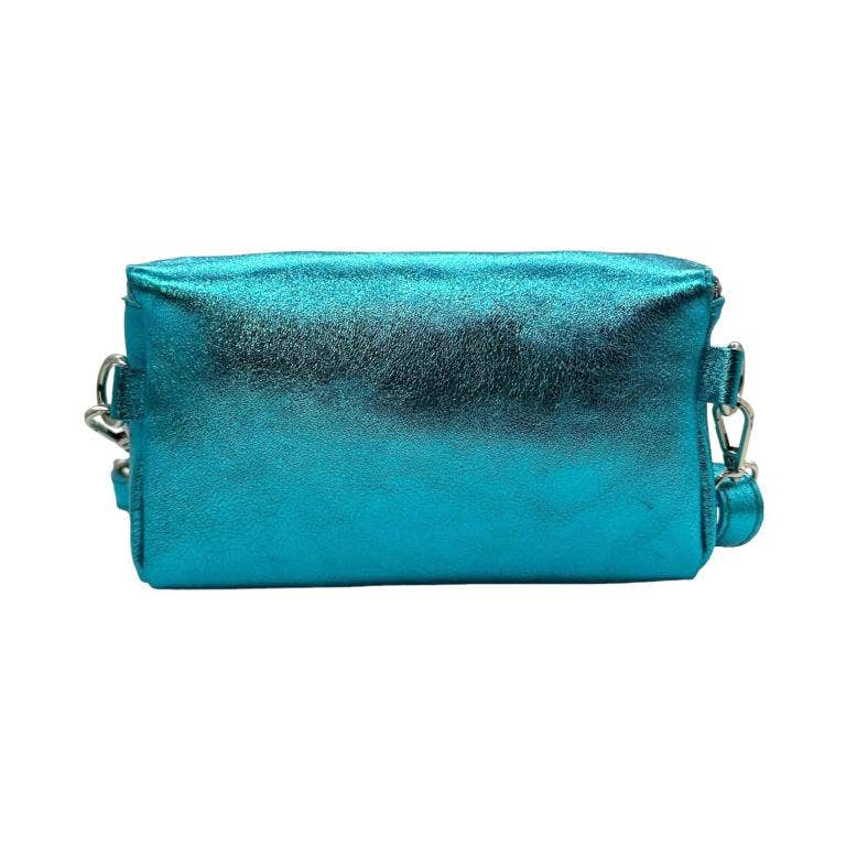 Chenson & Gorett - Wholesale Belt Bag - Women's - Leather Waist Bag with Metallic Effect for Women. Veranito6