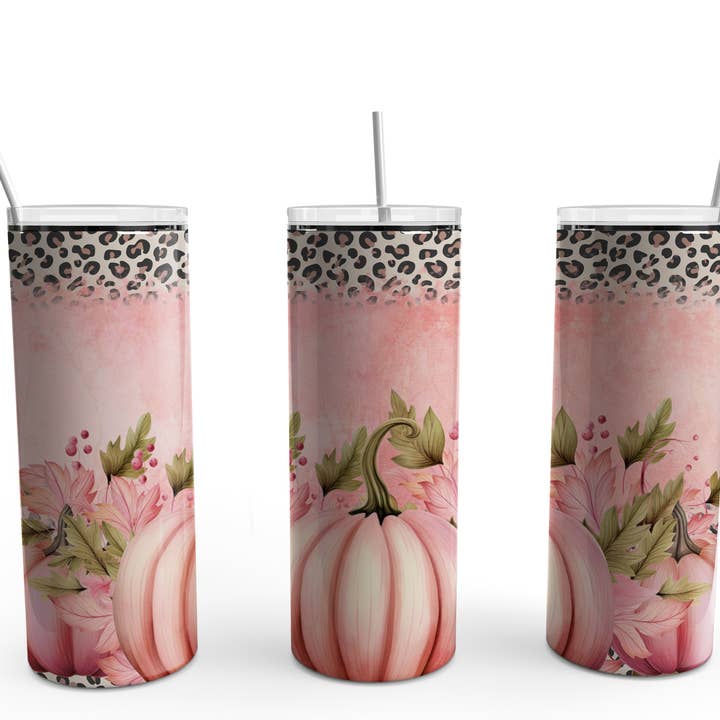 Pink Pumpkin Leopard Print Subl Transfer for wholesale by Fun-R-We Creations & Co. Ltd.