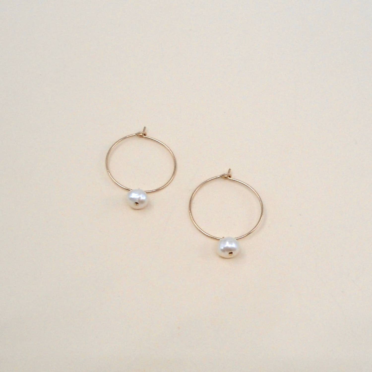 May Martin - Wholesale Hoop Earrings - Pearl Hoops