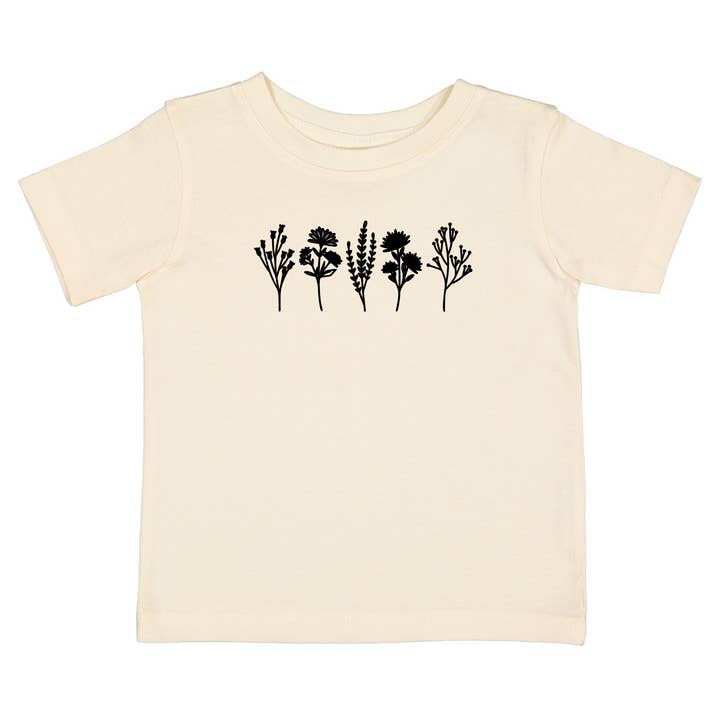 Twine Design - Vente Body (sans pieds) – bébé - Grenouillère Wildflower/T-shirt pour tout-petit