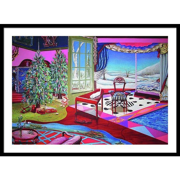 Sharon Tatem Fashion LLC - Wholesale Painting/Drawing - Christmas Painting - Framed Print28