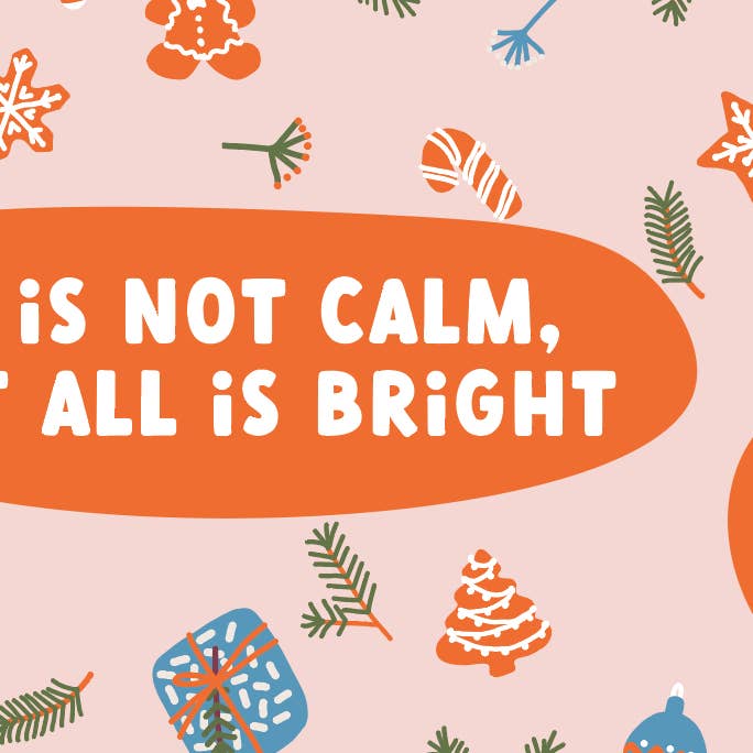 Ginger June Candle Co. - Wholesale Jar/Filled Candle - ALL IS NOT CALM BUT ALL IS BRIGHT • soy candle • holiday1