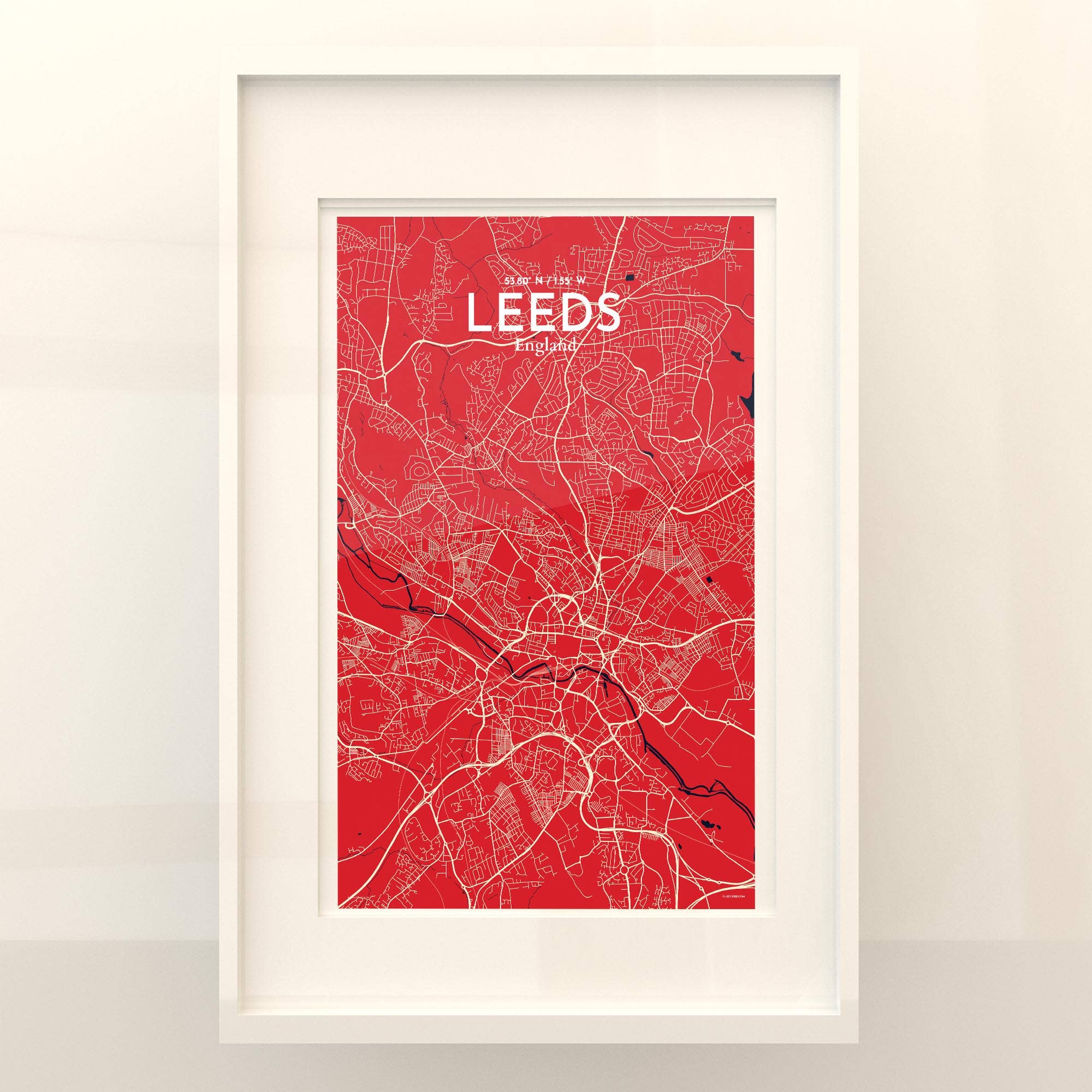 OurPoster.com – wholesale Poster – Leeds karta affisch133