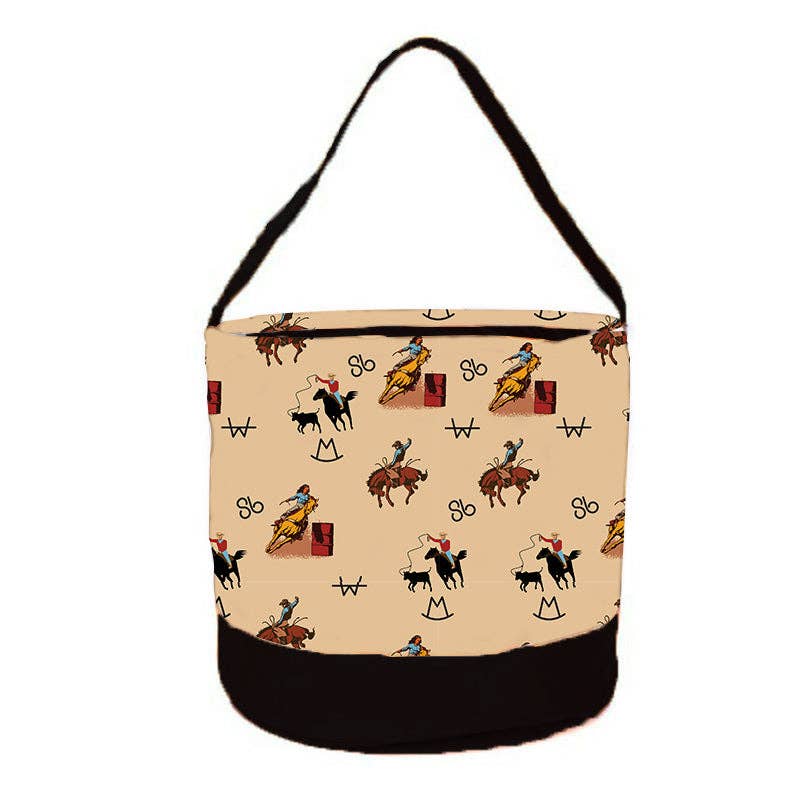 The Front Porch Label – Großhandel Vorratsbehälter – Runder Aufbewahrungsbehälter im Vintage-Stil im Cowboy-Design2