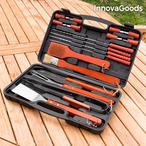 InnovaGoods - Wholesale Outdoor Grill Tools - InnovaGoods Barbecue Case (18 Pieces)1