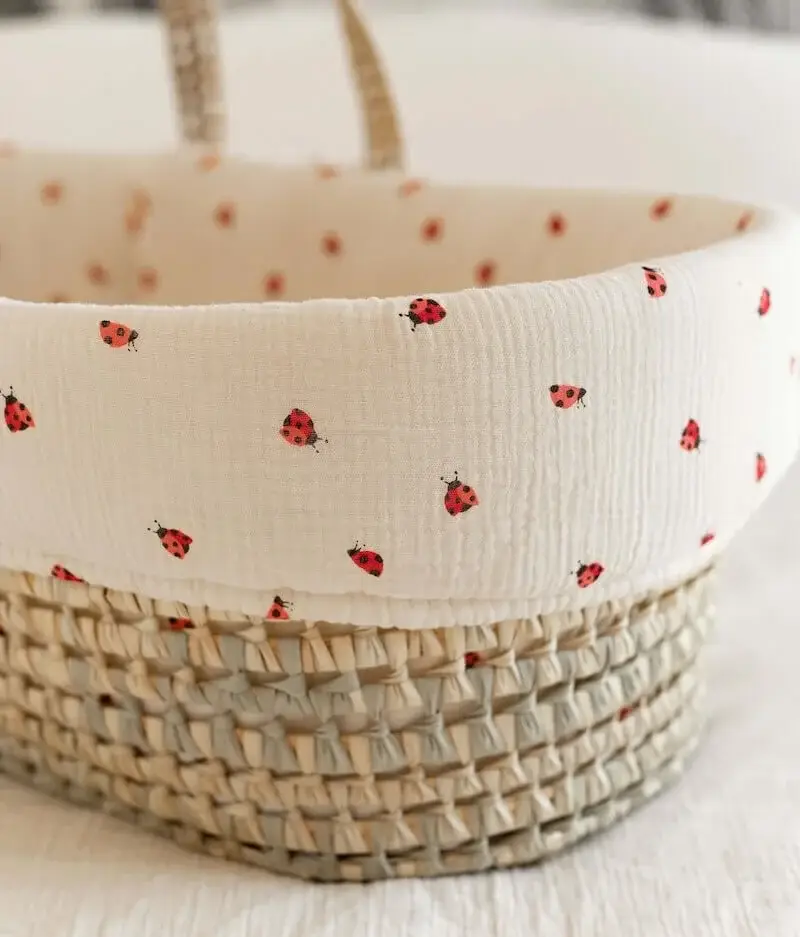 Manufacture des bébés français - Wholesale Bassinet - Baby - Bassinet cover Ladybugs7