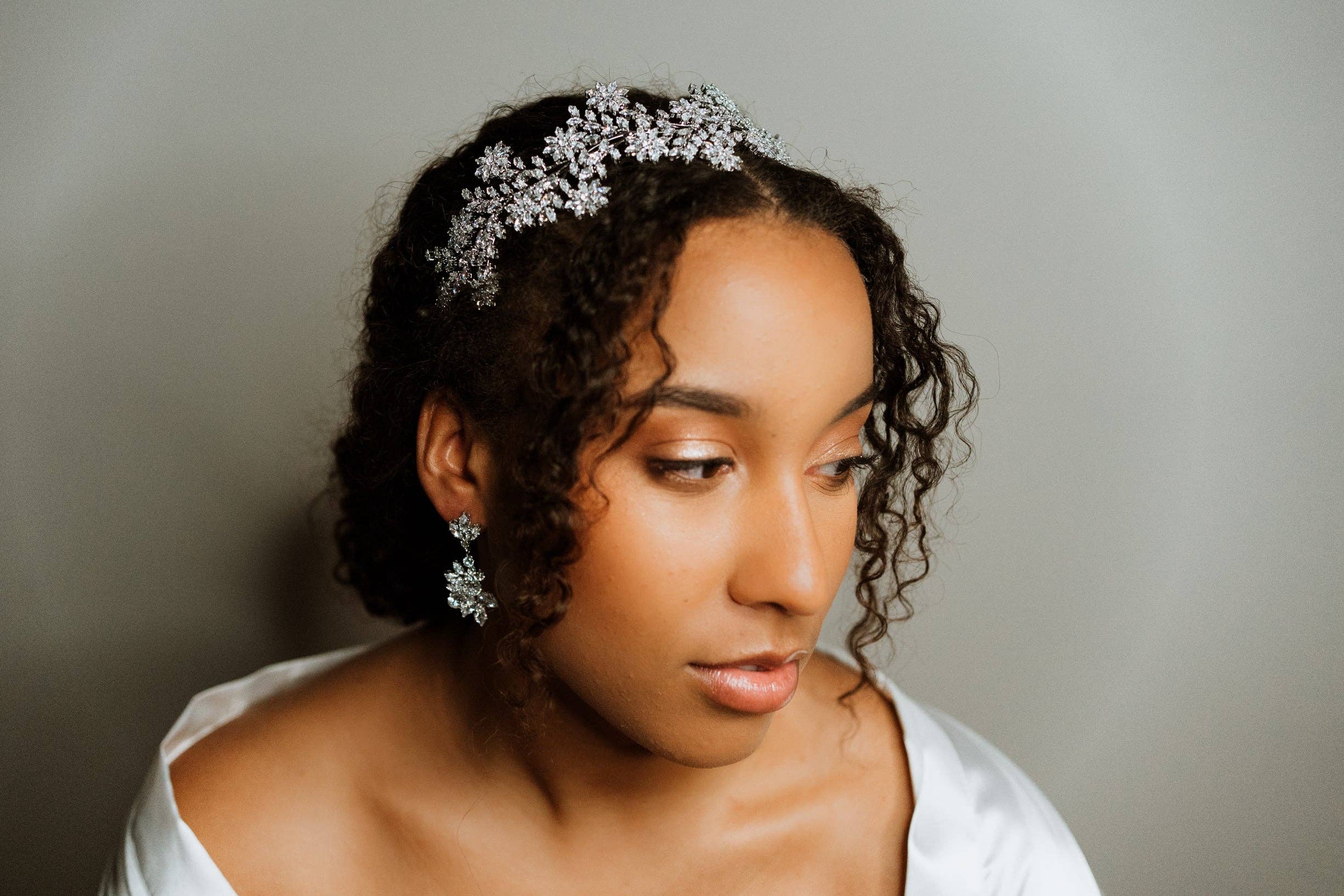 Brides and Belts - Wholesale Tiara - Women's - Irina Cubic Zirconia Silver Wedding Tiara8