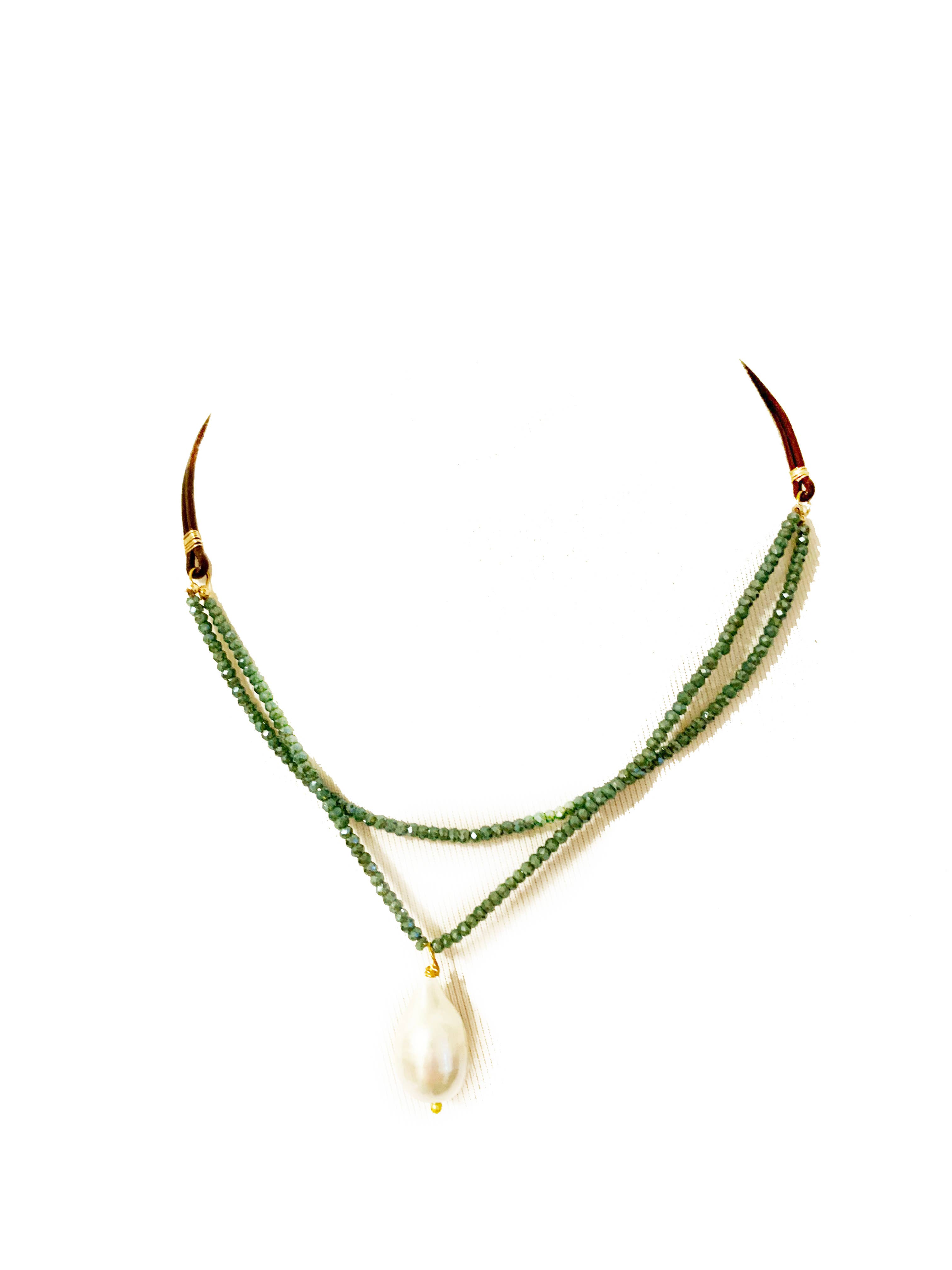 Hila - Wholesale Pendant/Charm Necklace - Cape Double Stranded Pendant Necklace10