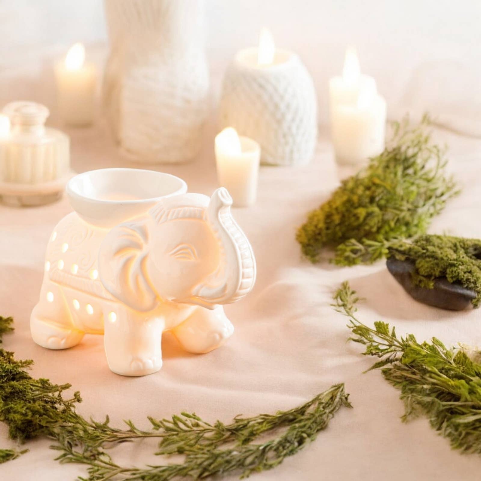 Zen'Arôme - Wholesale Oil Warmer - Tandor white ceramic wax warmer for scented melts17