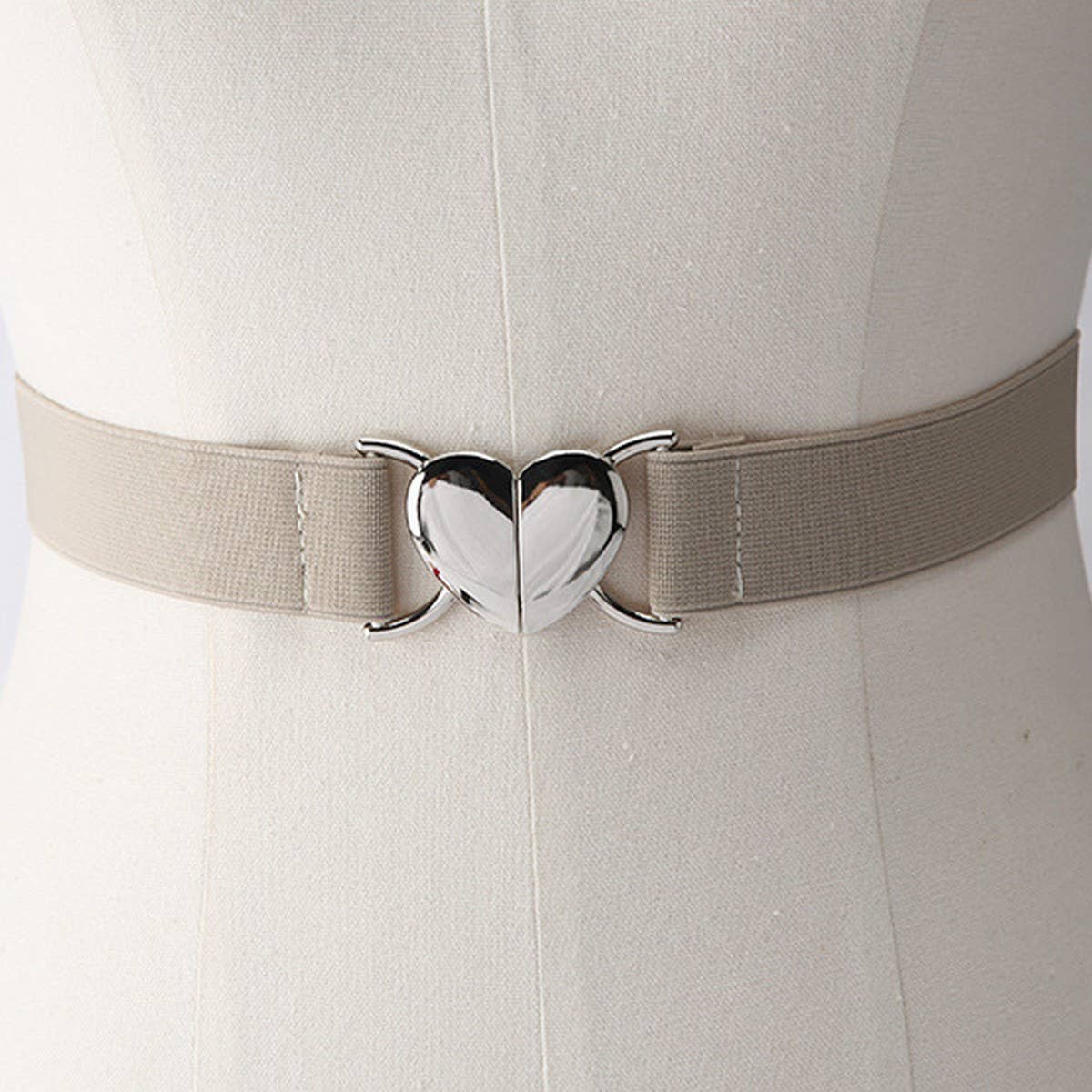 NINEXIS - Wholesale Belt - Women's - CWABE0562_LOVE BUCKLE ELASTIC BELT7
